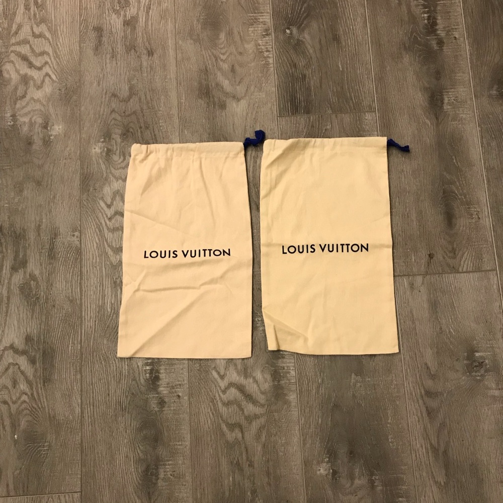 Lot Of 2 Louis Vuitton Dust Bags Shoe Storage